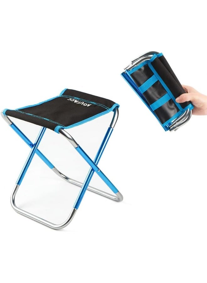 AOUTACC Camping Stool, Portable Folding Stool for Outdoor Travel Walking Hiking Fishing Garden Golf Beach, Foldable Camping Seat with Carry Bag - Image 1