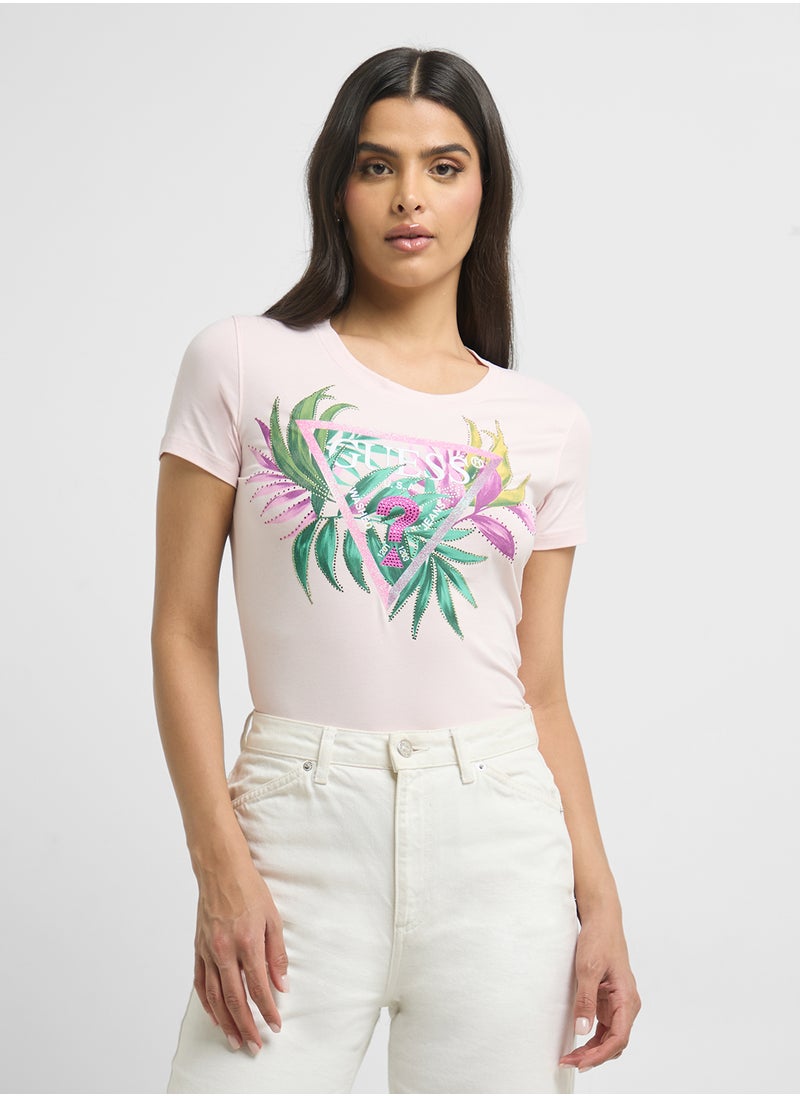 GUESS Love Triangle T-Shirt  - Image 1