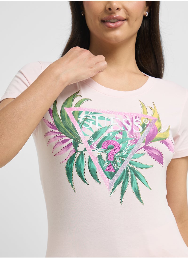 GUESS Love Triangle T-Shirt  - Image 3