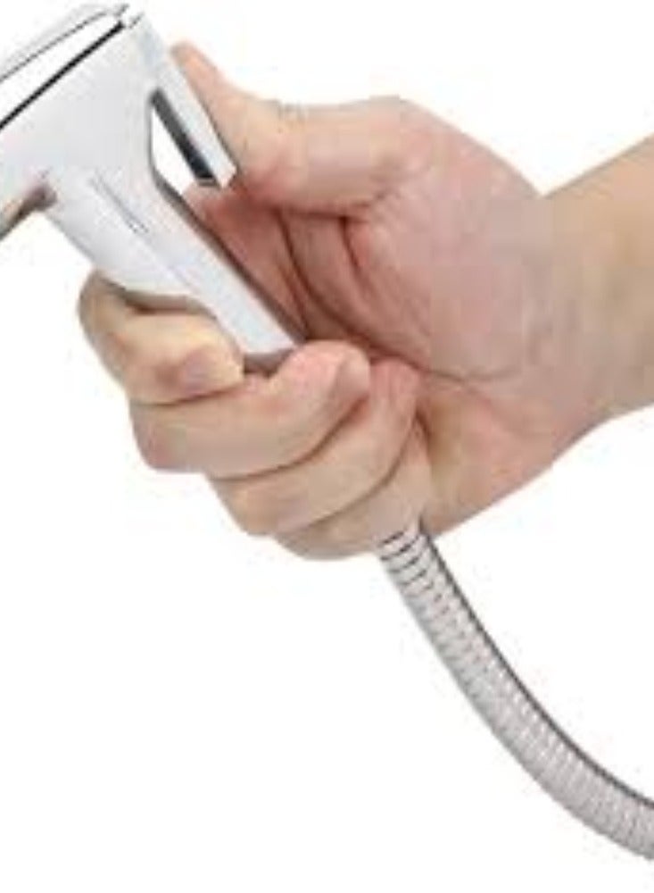 KNP KNP Shattaf Handheld Faucet Set (Chrome Plated) is a high-quality, versatile faucet designed for convenient and hygienic cleaning. - Image 2