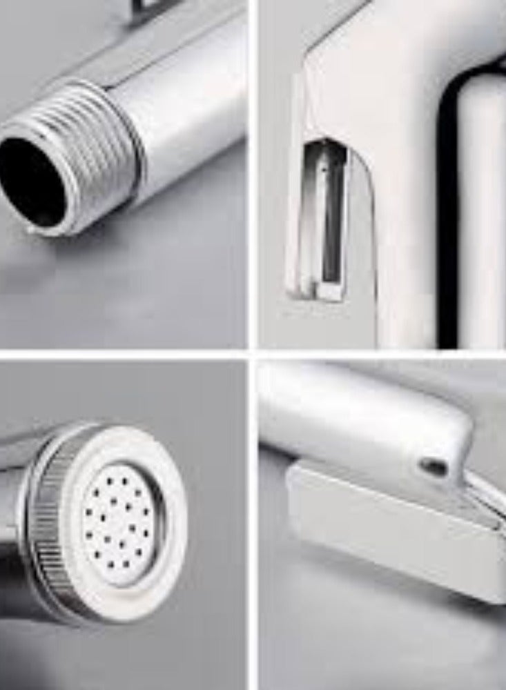 KNP KNP Shattaf Handheld Faucet Set (Chrome Plated) is a high-quality, versatile faucet designed for convenient and hygienic cleaning. - Image 3