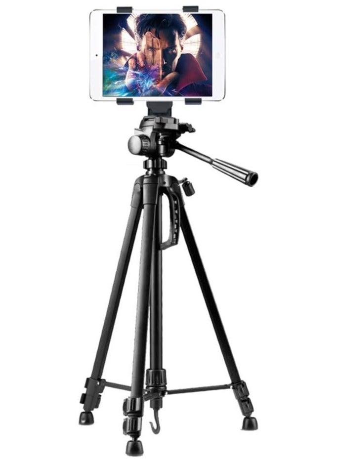 erorex - iPad Tripod Mount Adapter Universal Tablet Clamp Holder Fits Ipad, Ipad Air, Ipad Mini, Microsoft Surface, Nexus and Most Tablets, Use on Tripod, Monopod, Selfie Stick, Tabletop Tripod Stand Etc - Image 1