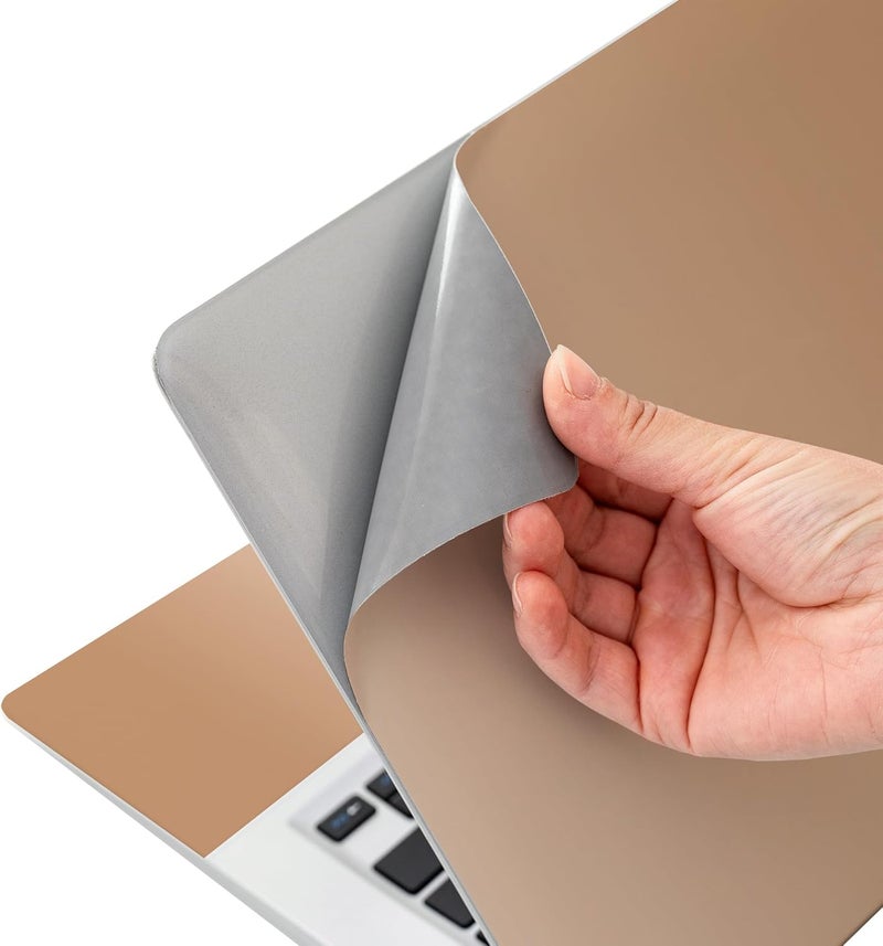 AORTDES Laptop Skin Sticker Decal 15-15.6 Inches, Universal Reusable Vinyl Sticker for 12.1 13 13.3 14 15.4 Inches Netbook/Notebook PC, Waterproof & Scratch-Resistant (Brown - Gradient) - Image 5