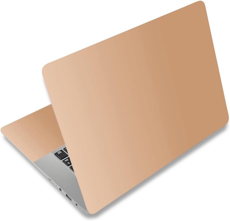 AORTDES Laptop Skin Sticker Decal 15-15.6 Inches, Universal Reusable Vinyl Sticker for 12.1 13 13.3 14 15.4 Inches Netbook/Notebook PC, Waterproof & Scratch-Resistant (Brown - Gradient) - Image 1