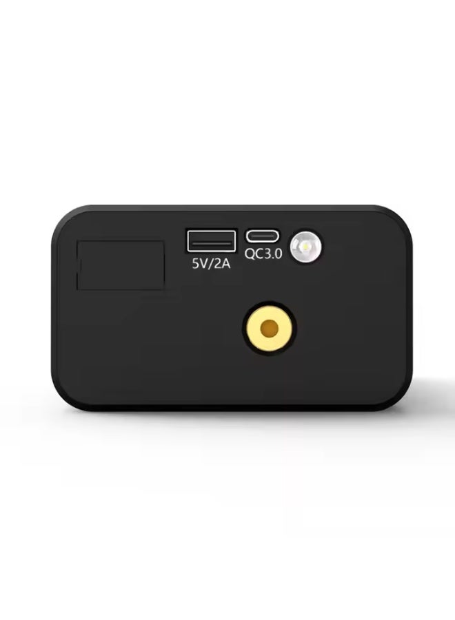 بطارية اشتراك سيارة ومنفاخ هواء متعدد الأستخدامات 12 فولت و واشتراك للبطاريات ومنفاخ هواء للسيكل والإطارات وباور بنك للجوال واضاءة للطوارئ - Image 2