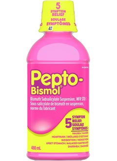 Pepto Bismol Original Flavour Liquid Upset Stomach Diarrhea Heartburn Nausea Indigestion 12oz /480 mL  - Image 1