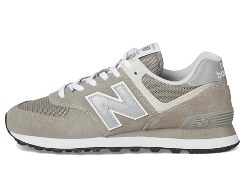 New Balance Women's 574 Core Sneaker, Grey/NB White, 5 B - Image 3