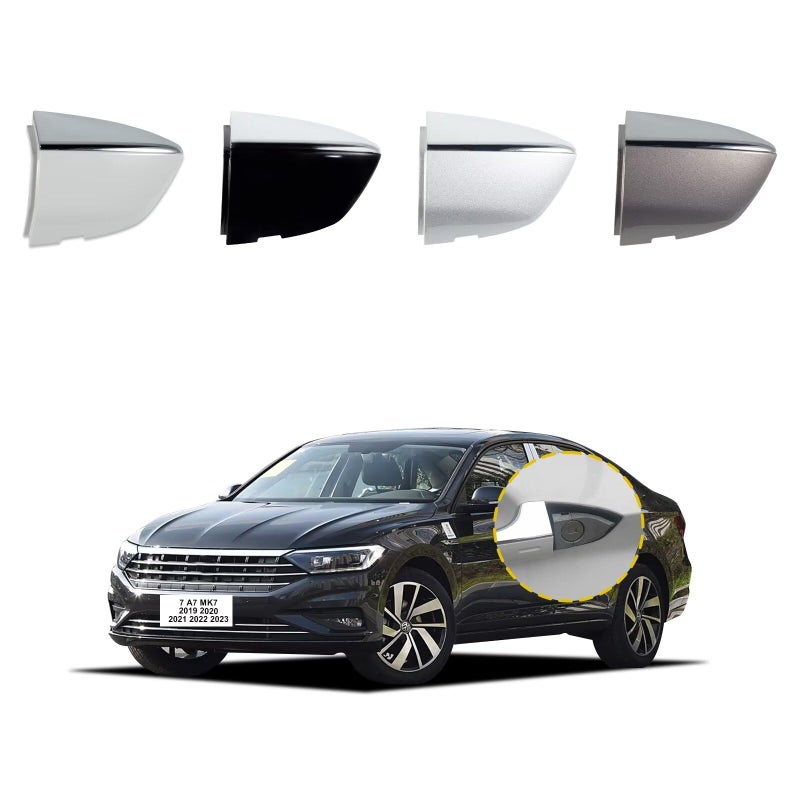Goholy Car Exterior Door Handle Cap Compatible with VW Jetta 7 A7 mk7 2019 2020 2021 2022 2023 17A837879 17A837880 Door Handle Cover Accessories Lock Cap Silver with Electroplating - Image 3