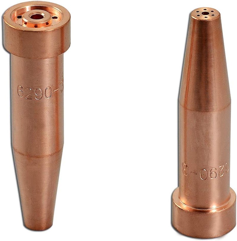 RIVERWELD Acetylene Cutting Tips 6290 Size 3 & 6290-3 for Oxygen Oxy Oxyfuel Cutter Torch Made of Copper Pack of 2 - Image 1