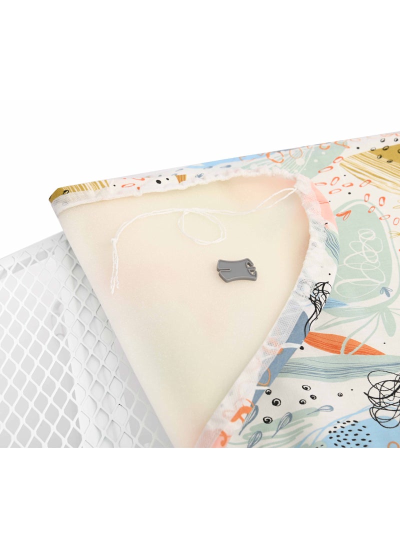 Feelings - Table Top Mesh Ironing Board Multicolour Ironing Table With Iron Holder Foldable And Adjustable 77x31x12cm - Image 1