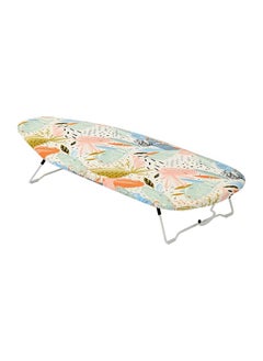 Table Top Mesh Ironing Board Multicolour Ironing Table With Iron Holder Foldable And Adjustable 77x31x12cm