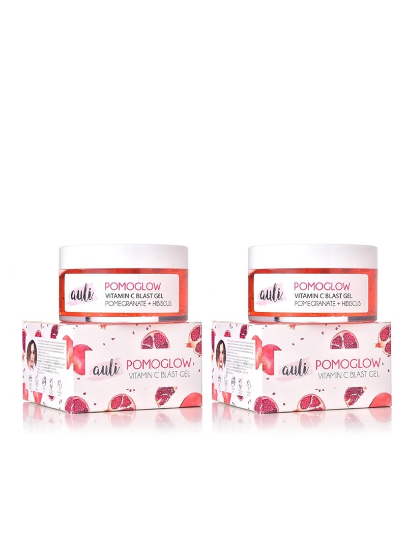 AULI LIFESTYLE Auli Pomoglow Gel Moisturizer For Face Pack Of 2 50Gm - Image 2