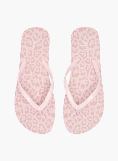 Celeste Women's Animal Print Flip Flops