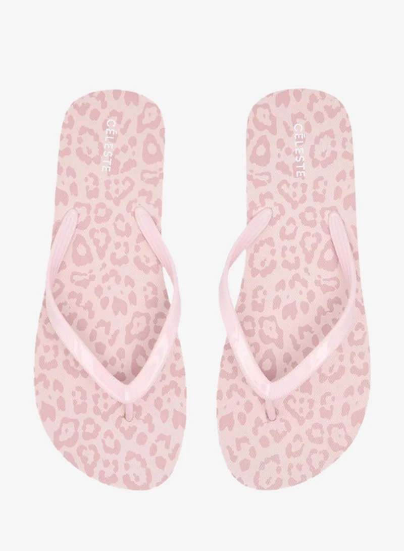 Celeste Women's Animal Print Flip Flops