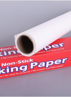 Generic Baking silicone oil paper white 20*0.3m, air fryer paper special oil blotting roll paper, oven food mat tray, Eid gift dessert making, suitable for family gatherings, festive parties, kitchen and bakery  - Image 2