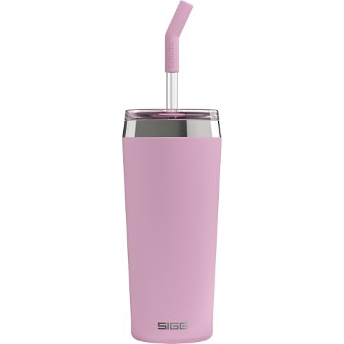 Sigg Insulated Travel Mug Helia Stainless Steel Tumbler with Lid Straw and Cleaning Brush BPA Free 15 Oz 20 Oz - Image 1
