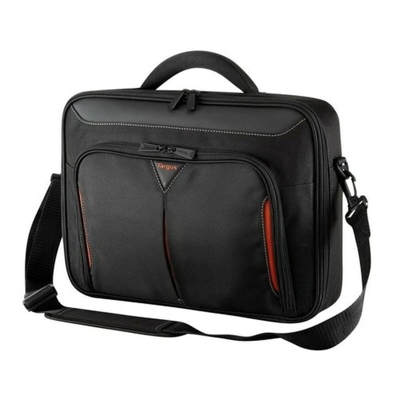 Targus Classic Clamshell Premium Protective Laptop Bag with Handles specifically designed to fit up to 14-Inch, Black/Red (CN414EU) - Image 4