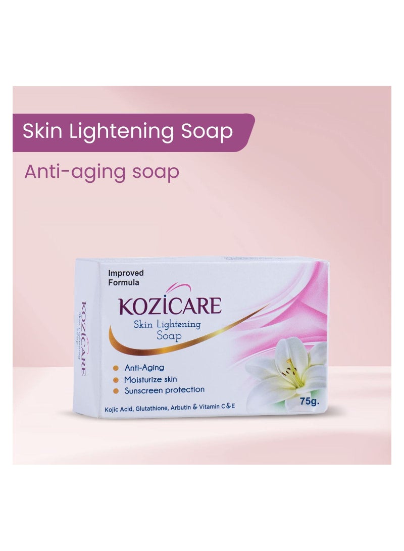 KOZICARE Skin Lightening Soap 75gm Pack Of 3 - Image 3