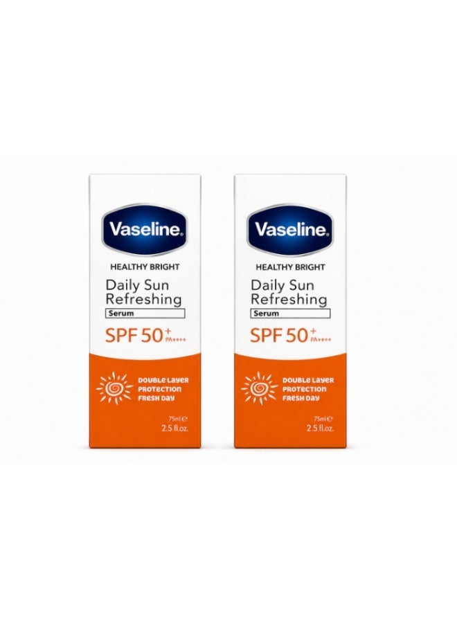 Vaseline 2 Pieces Vaseline Fresh Daily Sun Serum SPF 50+, 75 ml - Image 2