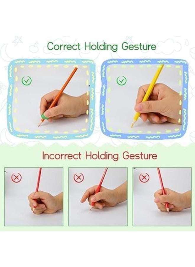 MUMO 20 Soft Silicone Pencil Handles for Correcting Handwriting Posture, Finger Grip for Children to Assist with Writing - Image 5