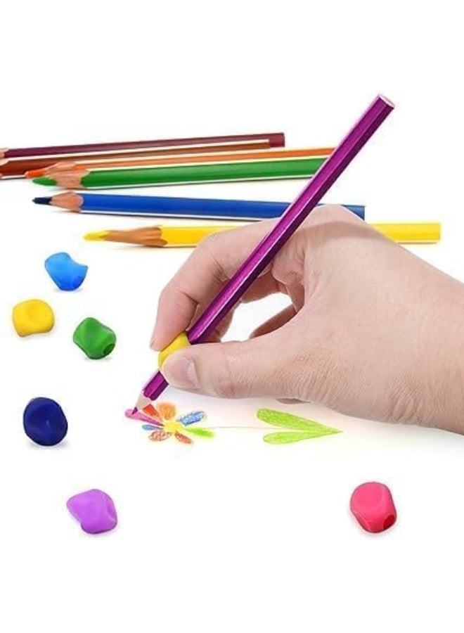 MUMO 20 Soft Silicone Pencil Handles for Correcting Handwriting Posture, Finger Grip for Children to Assist with Writing - Image 3