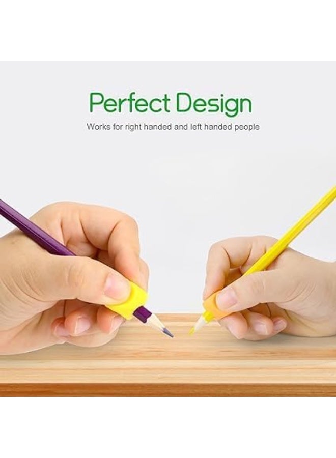 MUMO 20 Soft Silicone Pencil Handles for Correcting Handwriting Posture, Finger Grip for Children to Assist with Writing - Image 4