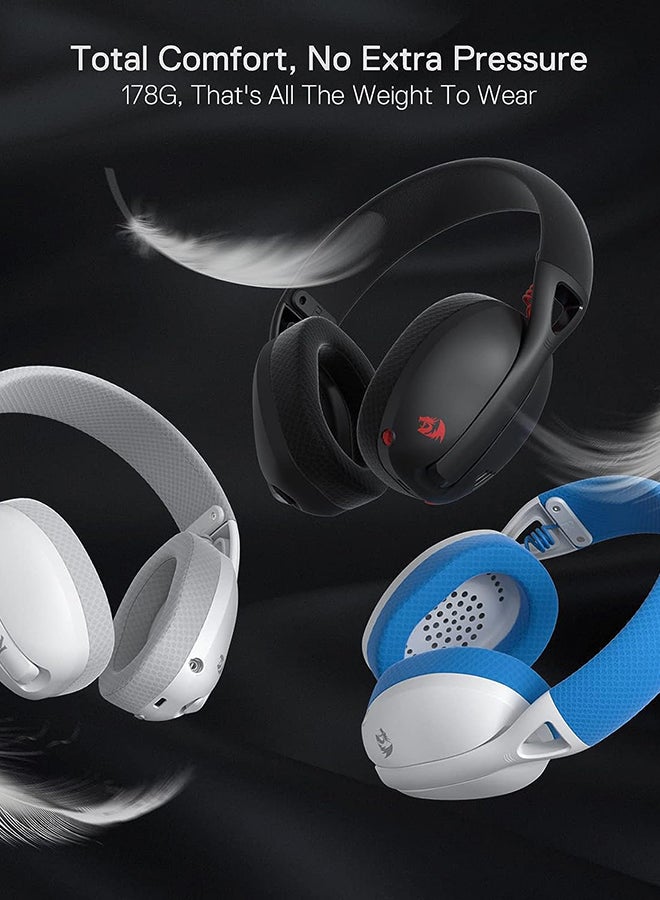 REDRAGON H848 Bluetooth Wireless Gaming Headset - Lightweight - 7.1 Surround Sound - 40MM Drivers - Detachable Microphone - Multi Platforms for PC, PS5/4/3, Switch, Mobile - Image 5
