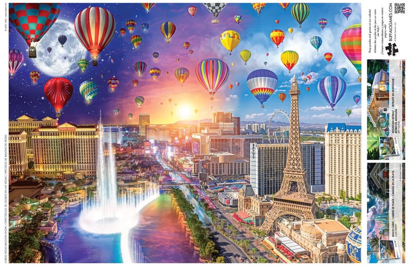 Buffalo Games Lars Stewart Vegas Balloon Show 1000 Piece Jigsaw Puzzle for Adults Challenging Puzzle Perfect for Game Nights Finished Size is 2675 x 1975 - Image 5