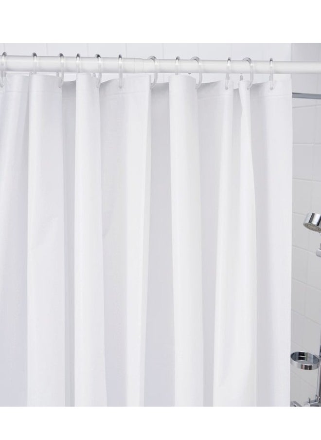 Ikea - Plastic Shower Curtain 180 x 200 cm - White (Curtain Ring Not Included) - Image 1