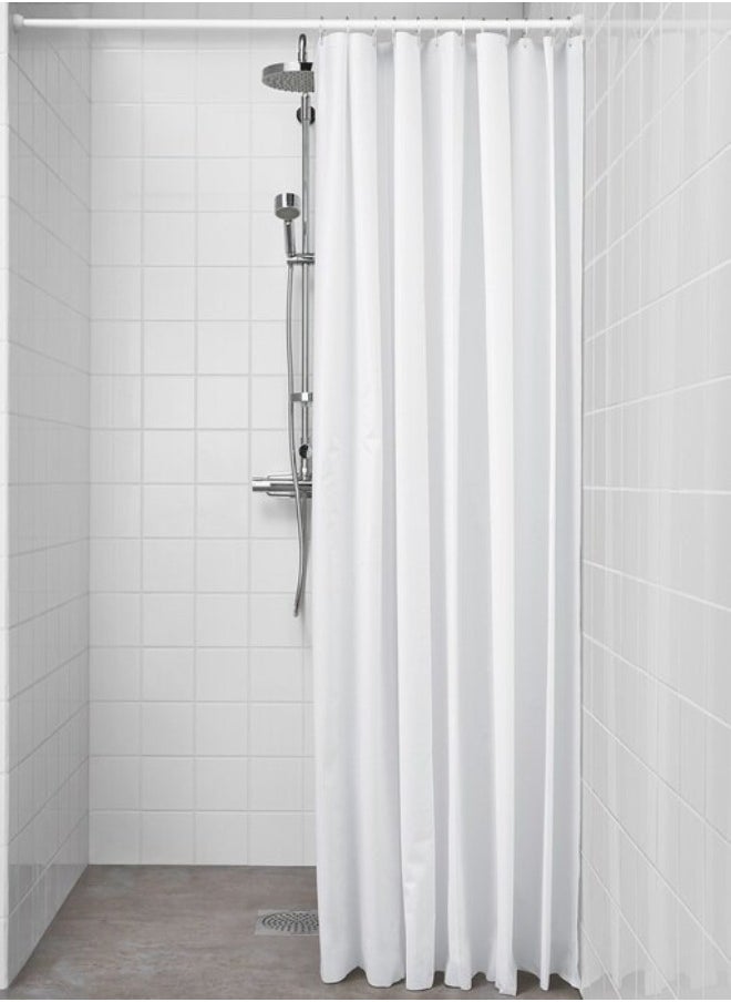 Ikea - Plastic Shower Curtain 180 x 200 cm - White (Curtain Ring Not Included) - Image 1