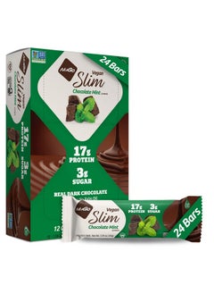 Nugo Slim Dark Chocolate Mint, 18G Vegan Protein, 3G Sugar, 6G Fiber, Low Net Carb, Keto Friendly, Gluten Free, 24 Count - pzsku/Z4619DDF502BF4F671FAEZ/45/_/1728310753/666d012c-329d-4ebf-97e8-3fe2a248eefd