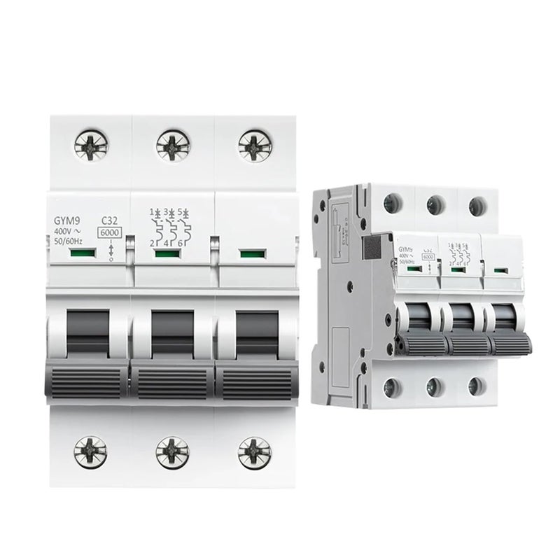 قاطع دائرة مصغر 3 قطب 40 أمبير منحنى C، قضيب دين 400 فولت تيار متردد - Image 3