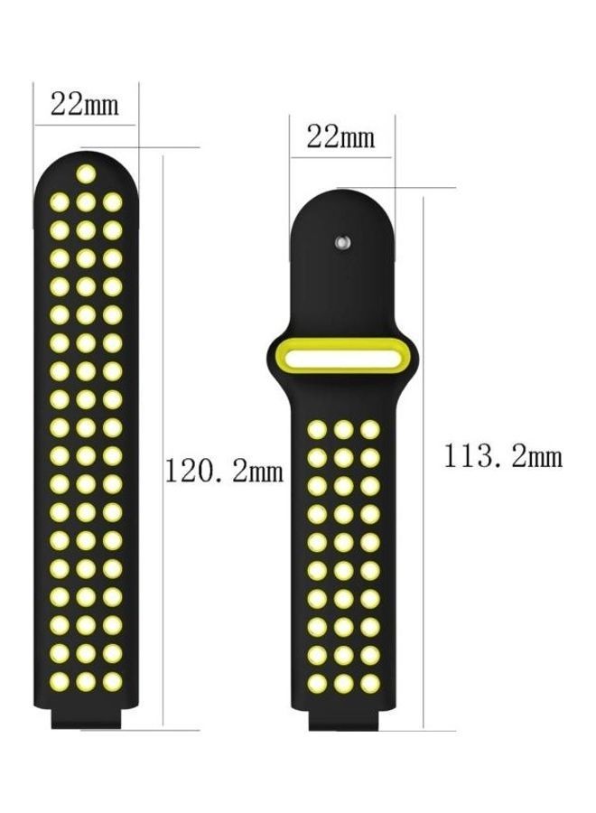 NIBEMINENT Double Colour Silicone Sport Wrist Strap For Garmin Forerunner 220/Approach S5/S20 Mint Green/Light Pink - Image 4