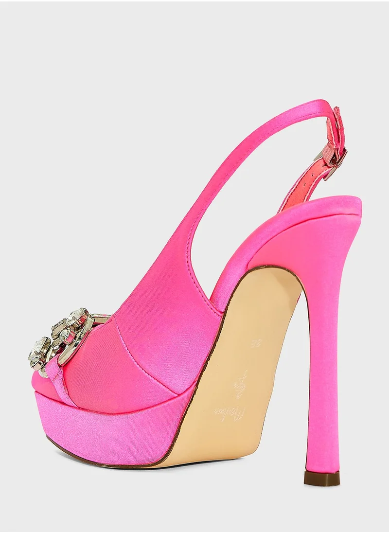 منبور Ankle Strap High Heel Sandals