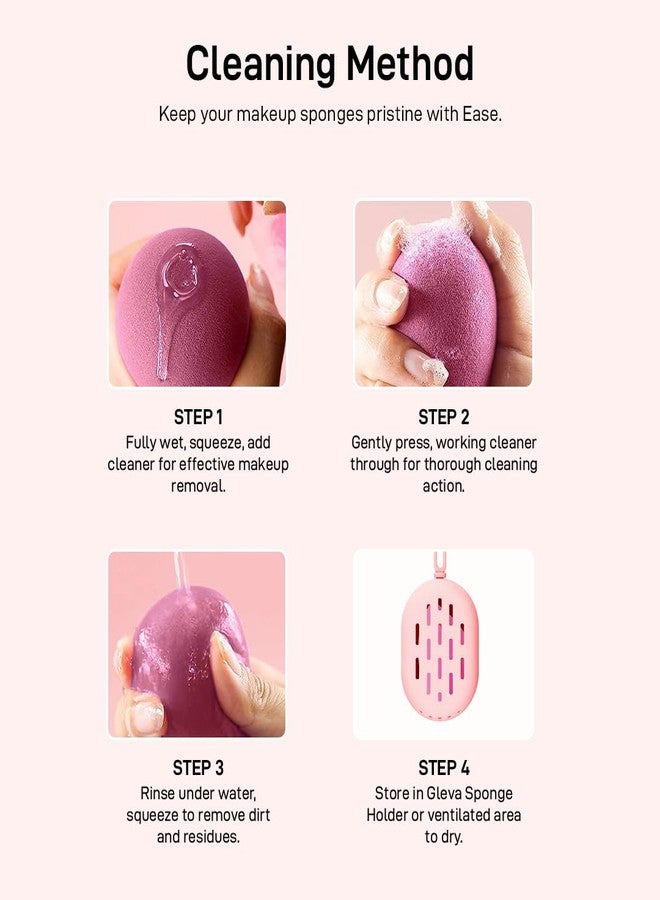 Multibrite 7 Pcs Makeup Blender Sponge Set - Soft Beauty Sponge Blender with Bottle, Suitable for Applying Foundation, Concealer, Blush and Other Makeup Products, Makeup Blending Eggs (Multicolor) - Image 5