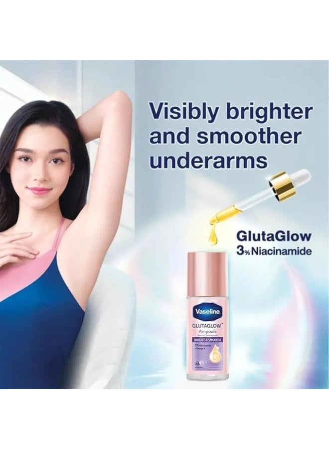 Vaseline GlutaGlow Bright & Smooth Ampoule Serum Deodorant 45ml – Niacinamide Infused Underarm Care & Long-Lasting Freshness - Image 4