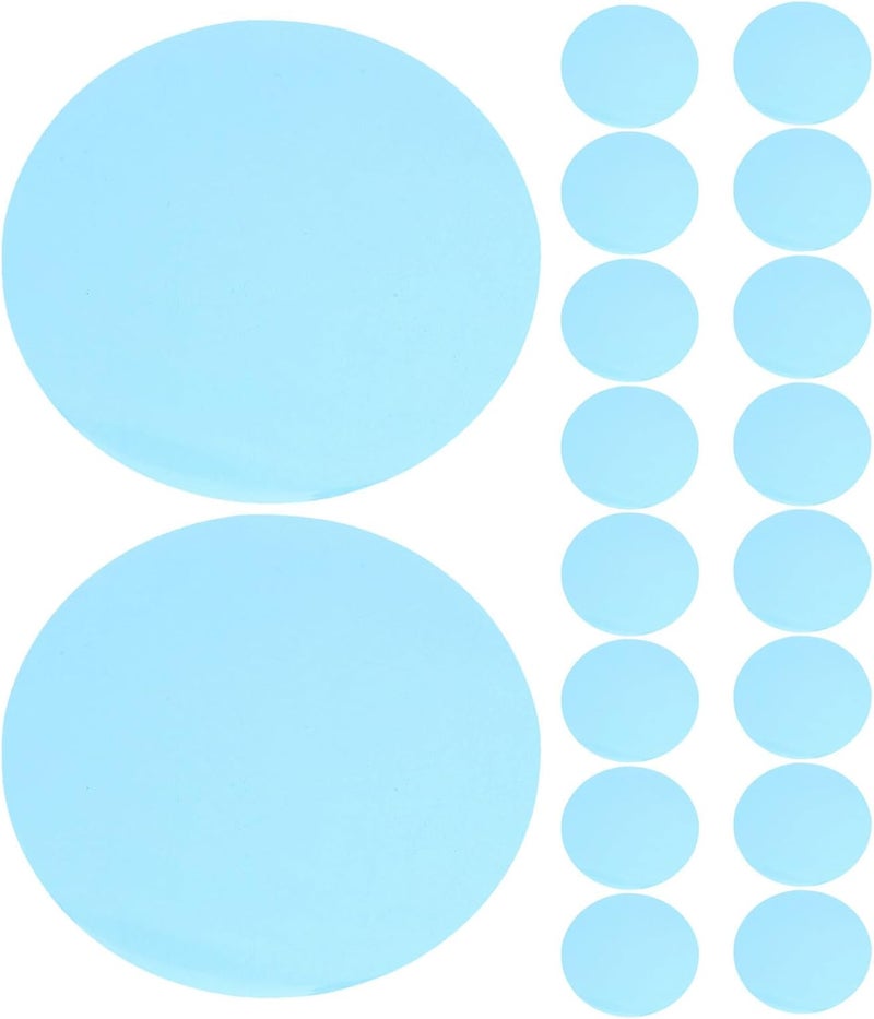 25pcs Peel-and-Stick Dimming Diffuser Film 74cm, Ambient Light Gel Stickers, Filters for LED Ceiling Spotlight & Studio Video Light Blue - Image 1