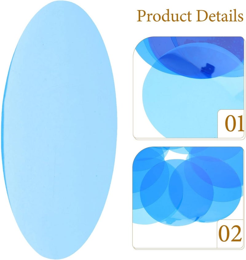 25pcs Peel-and-Stick Dimming Diffuser Film 74cm, Ambient Light Gel Stickers, Filters for LED Ceiling Spotlight & Studio Video Light Blue - Image 3