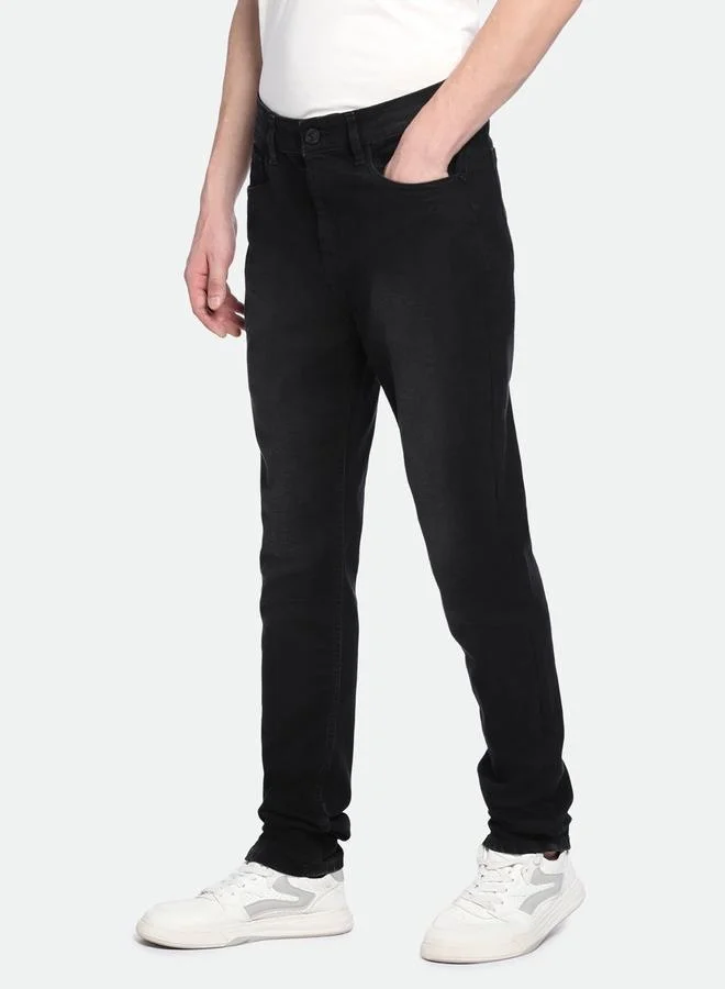 Dennis Lingo Men’s Slim Tapered Fit Black Jeans – Stylish and Comfortable