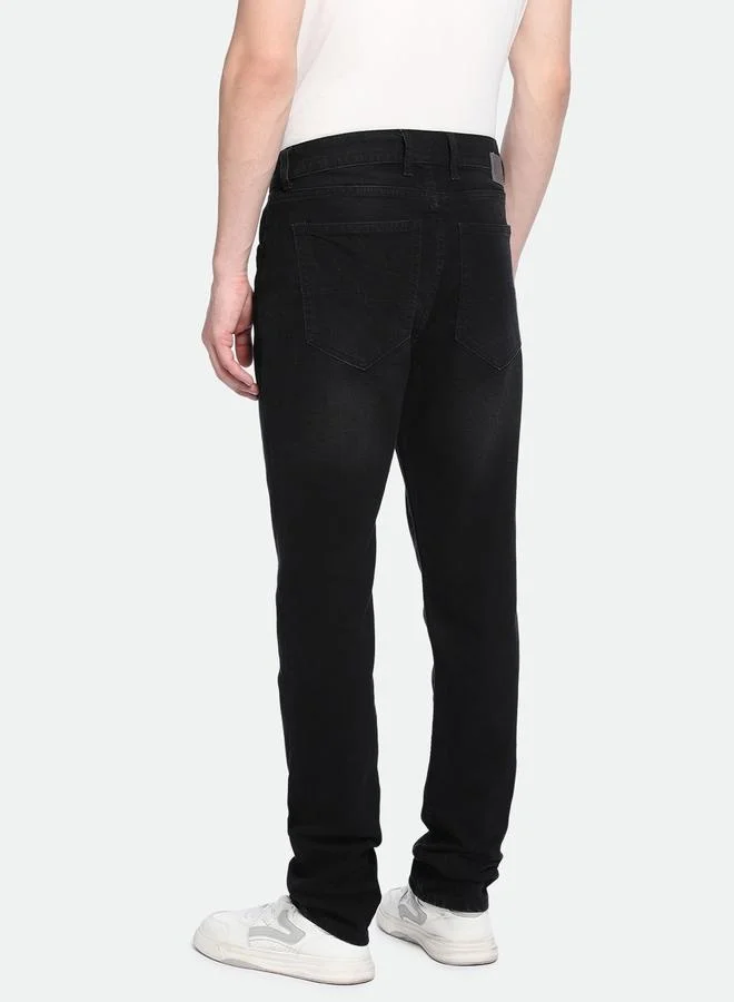 Dennis Lingo Men’s Slim Tapered Fit Black Jeans – Stylish and Comfortable