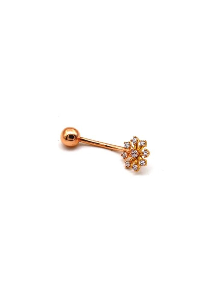 Gold Zone Real Gold Star Rose Gold Belly Navel Piercing  - Image 2