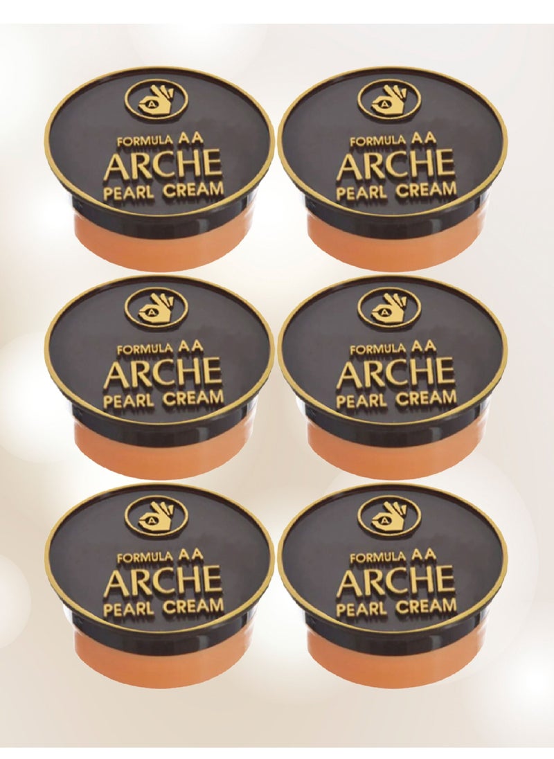 Arche 6 Pieces Skin Lightening Cream 5 Grams 3 In 1 With Multiple Properties Including Covering Black Spots On The Face Sun Protection Softening The Skin Cream Before Makeup 