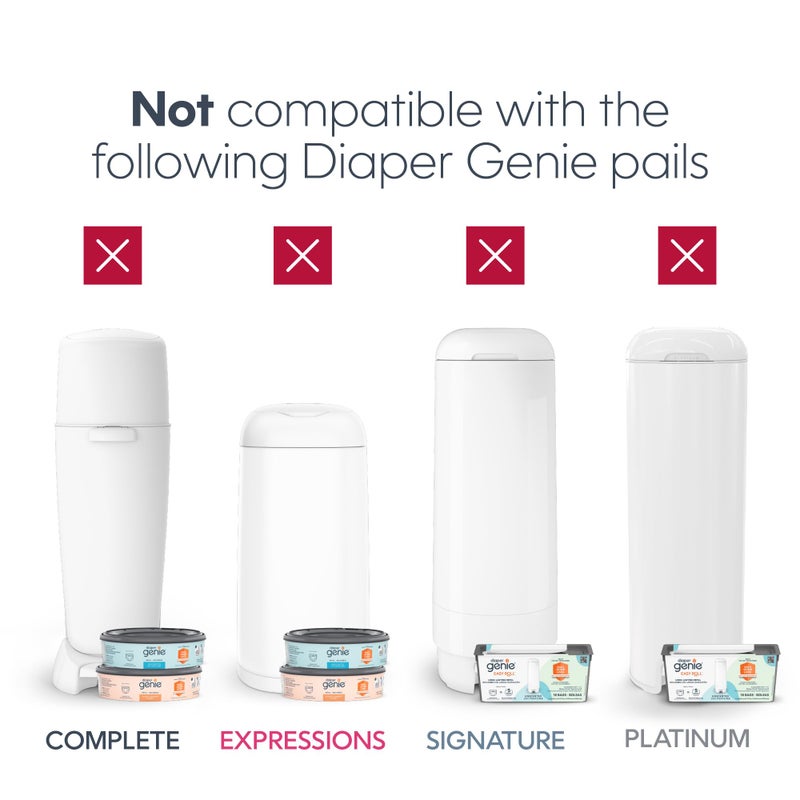 Diaper Genie Jumbo Square Refill, with Continuous Film, can Hold up to 810 Newborn-Sized Diapers per Refill. - Image 4