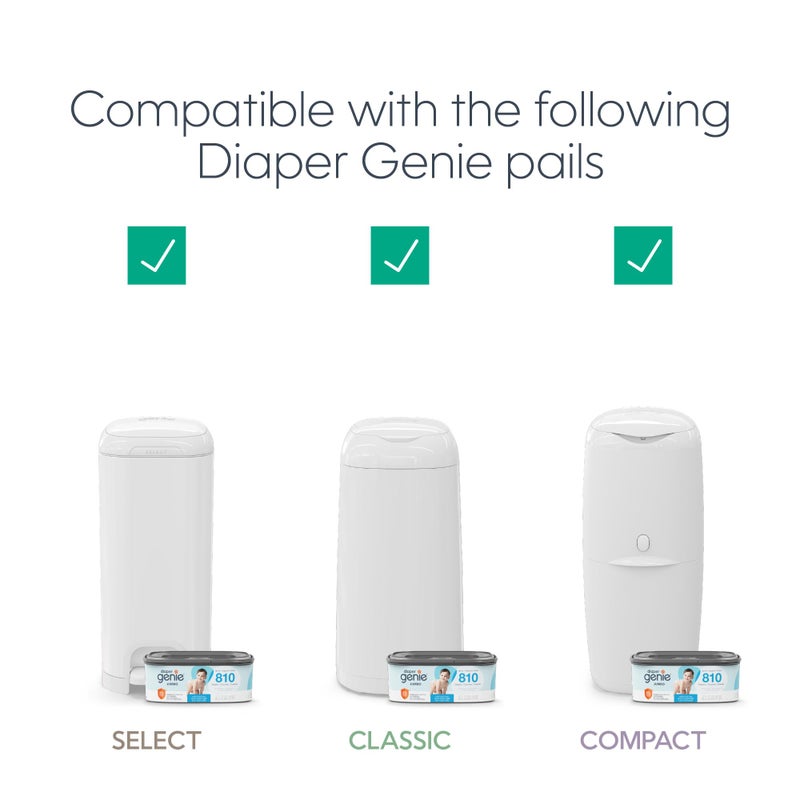 Diaper Genie Jumbo Square Refill, with Continuous Film, can Hold up to 810 Newborn-Sized Diapers per Refill. - Image 3