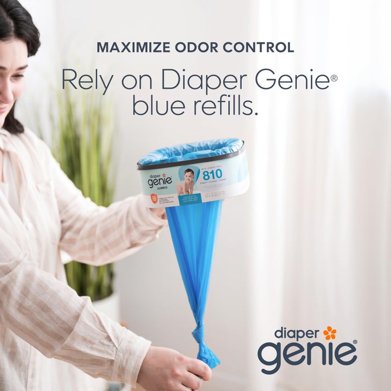 Diaper Genie Jumbo Square Refill, with Continuous Film, can Hold up to 810 Newborn-Sized Diapers per Refill. - Image 2