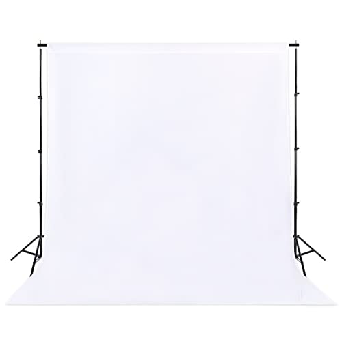 Sugargirl White Backdrop Background for Photography, 8X10FT Photo Backdrop White Screen Photo Booth Backdrop for Photoshoot Party Video(1 Panel) - Image 1