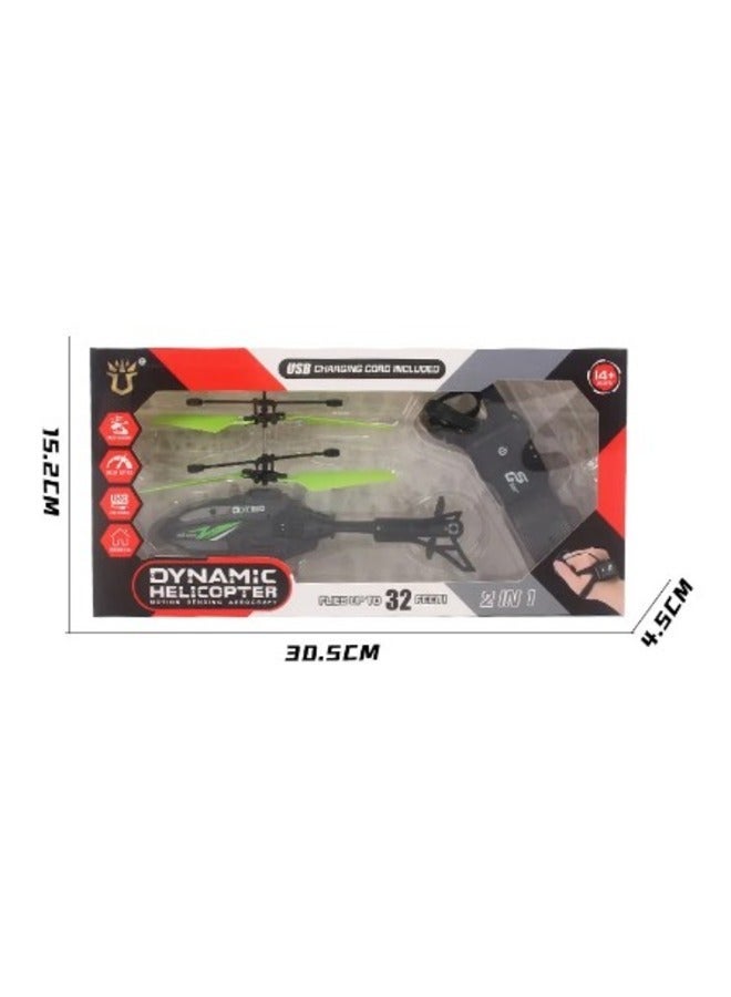 Exceed Flying Helicopter With Remote Control Watch Gesture Sensor Control for Kids - Image 4