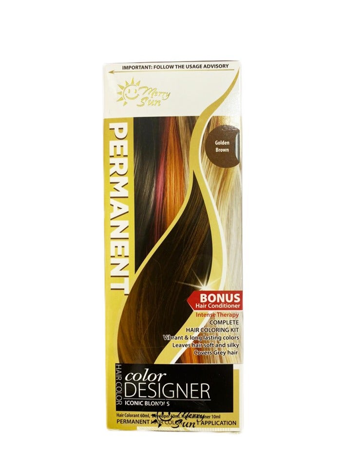 ميلاد سعيد صبغة شعر دائمة باللون البني الذهبي