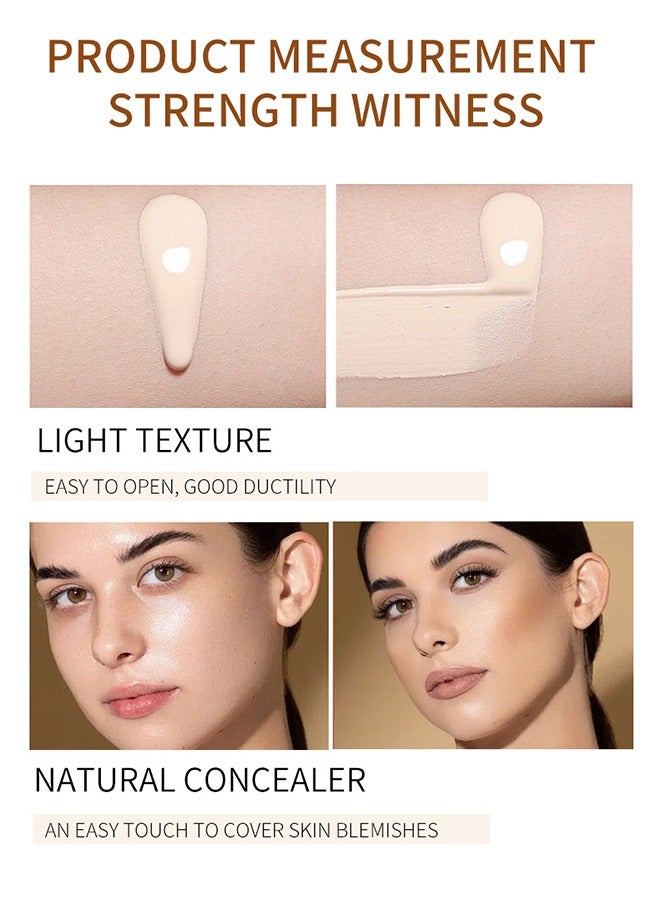 اوكيل CC + كريم أساس سائل - SPF50+ واقي من الشمس ، واقي من الشمس وكريم أساس لتصحيح اللون ، كونسيلر مرطب للبشرة قبل المكياج (#01) - Image 3