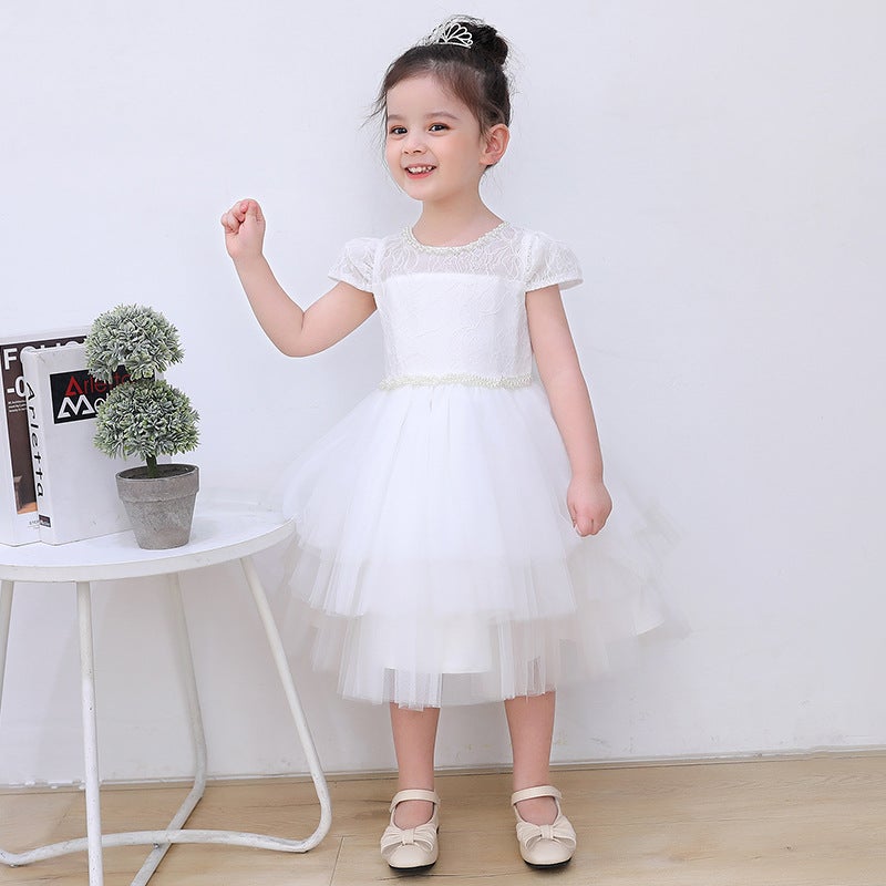 Korean-Style Cute Bow Fluffy Dream Dress New Girls Princess Dress Show Performance Fluffy Dress - Image 4